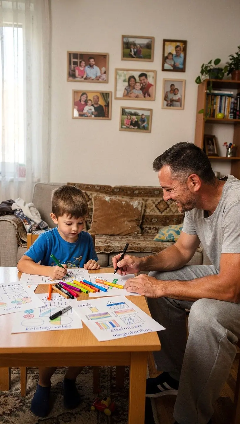 Pénzkezelési stratégiákat bemutató infografika színes illusztrációkkal.